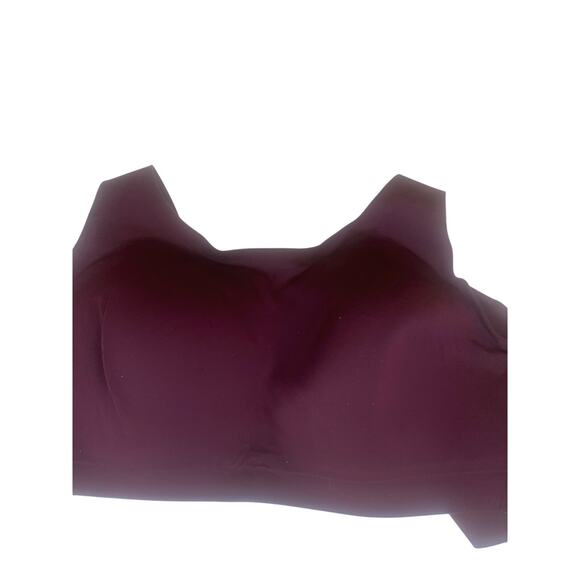 Lululemon Crossback Sports Bra Burgundy M Wireless Soft Support - Picture 1 of 7